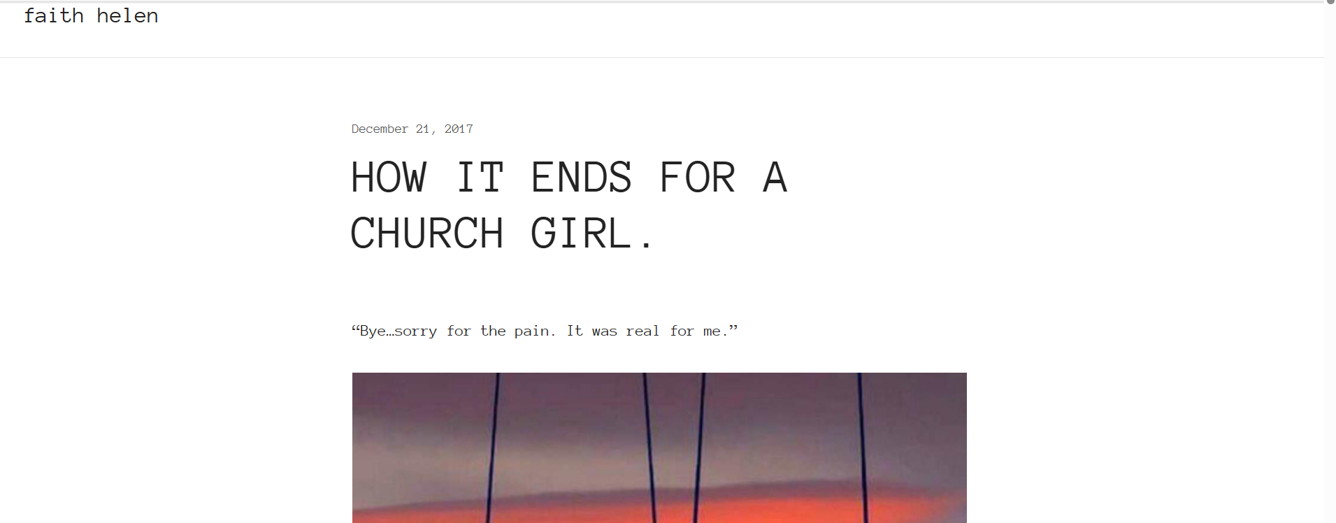 The One Where I Finally Hit “Publish”